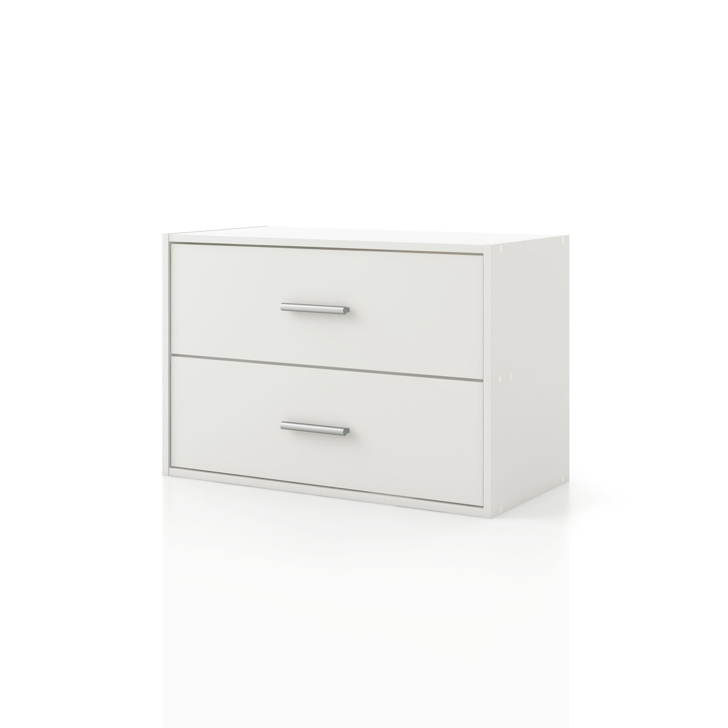 DH BASIC Organisateur de rangement empilable personnalisable en bois moderne - Étagères cubiques, armoire à tiroirs, bibliothèque avec portes par Denhour