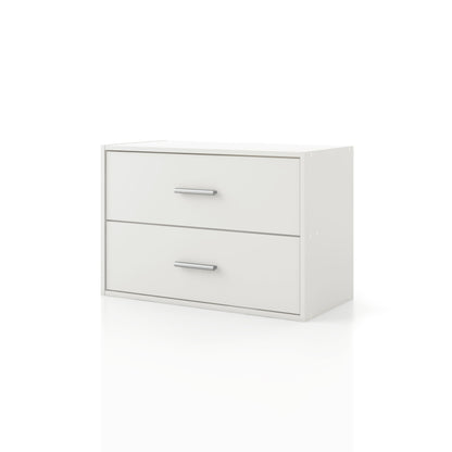 DH BASIC Organisateur de rangement empilable personnalisable en bois moderne - Étagères cubiques, armoire à tiroirs, bibliothèque avec portes par Denhour