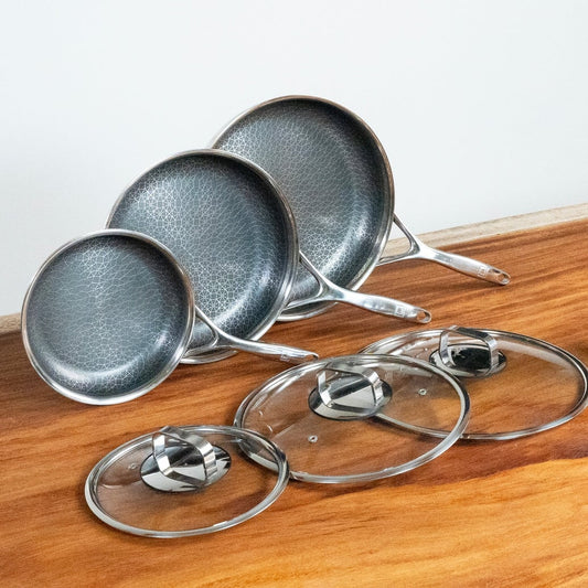 Batterie de cuisine hybride antiadhésive DiamondClad 6 pièces