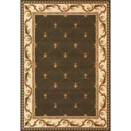 Tapis Domani Classics style victorien à bordure en treillis