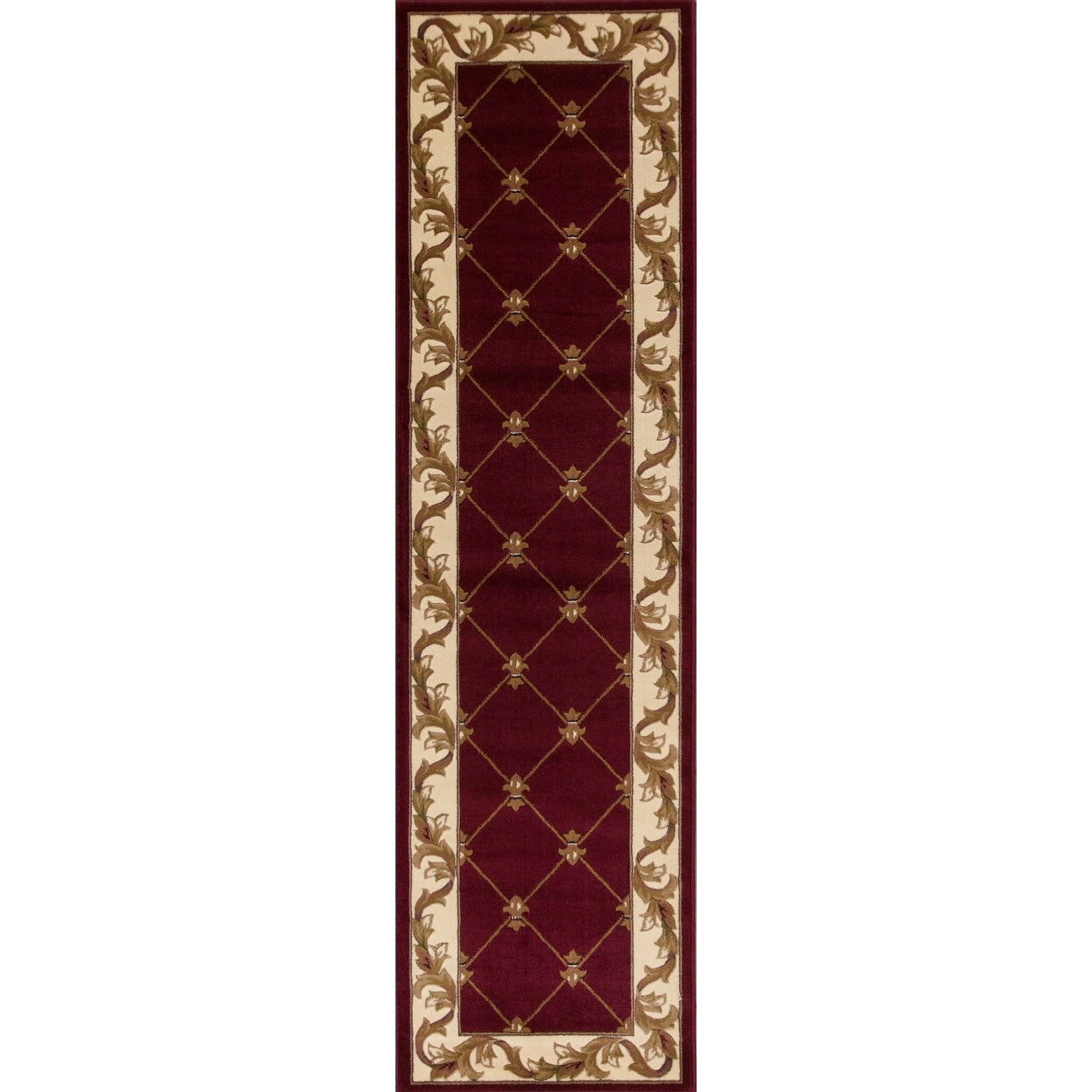 Tapis Domani Classics style victorien à bordure en treillis
