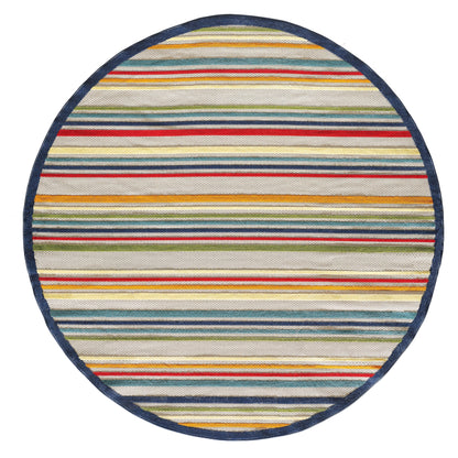 Tapis d'intérieur/extérieur Domani Napa Summer Stripe