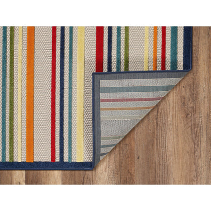 Tapis d'intérieur/extérieur Domani Napa Summer Stripe