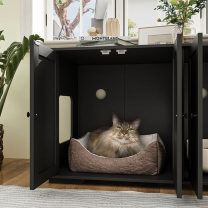 Meubles de dissimulation pour bac à litière pour chat et toilettes privées pour animaux de compagnie