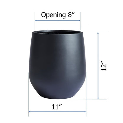 Jardinière conique en fibre de verre DreamPatio La Mirada, 1 pièce, pour intérieur/extérieur