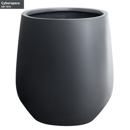 Jardinière conique en fibre de verre DreamPatio La Mirada, 1 pièce, pour intérieur/extérieur