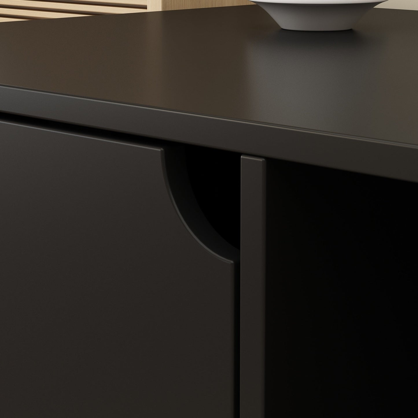 Meuble multifonctionnel pour bac à litière à double compartiment