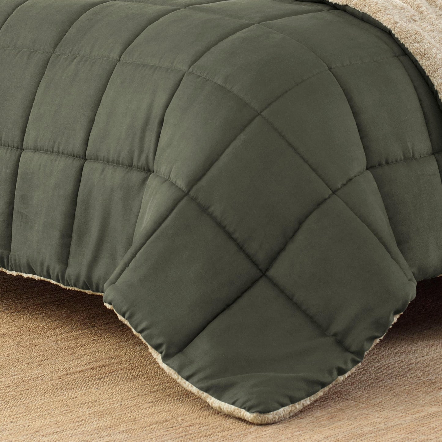 Ensemble couette et taie d'oreiller texturés en faux suède Eddie Bauer Sherwood