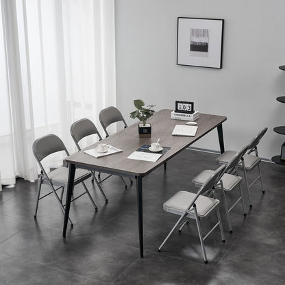 Chaises pliantes élégantes en fer et PVC pour congrès et expositions, blanches