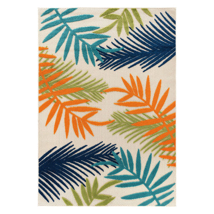 Evora Palm Frond Indoor/Outdoor Area Rug