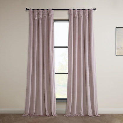 Exclusive Fabrics Heritage Plush Velvet Room Darkening Curtains (1 Panel) Luxury Velvet Curtains for Bedroom & Living Room.