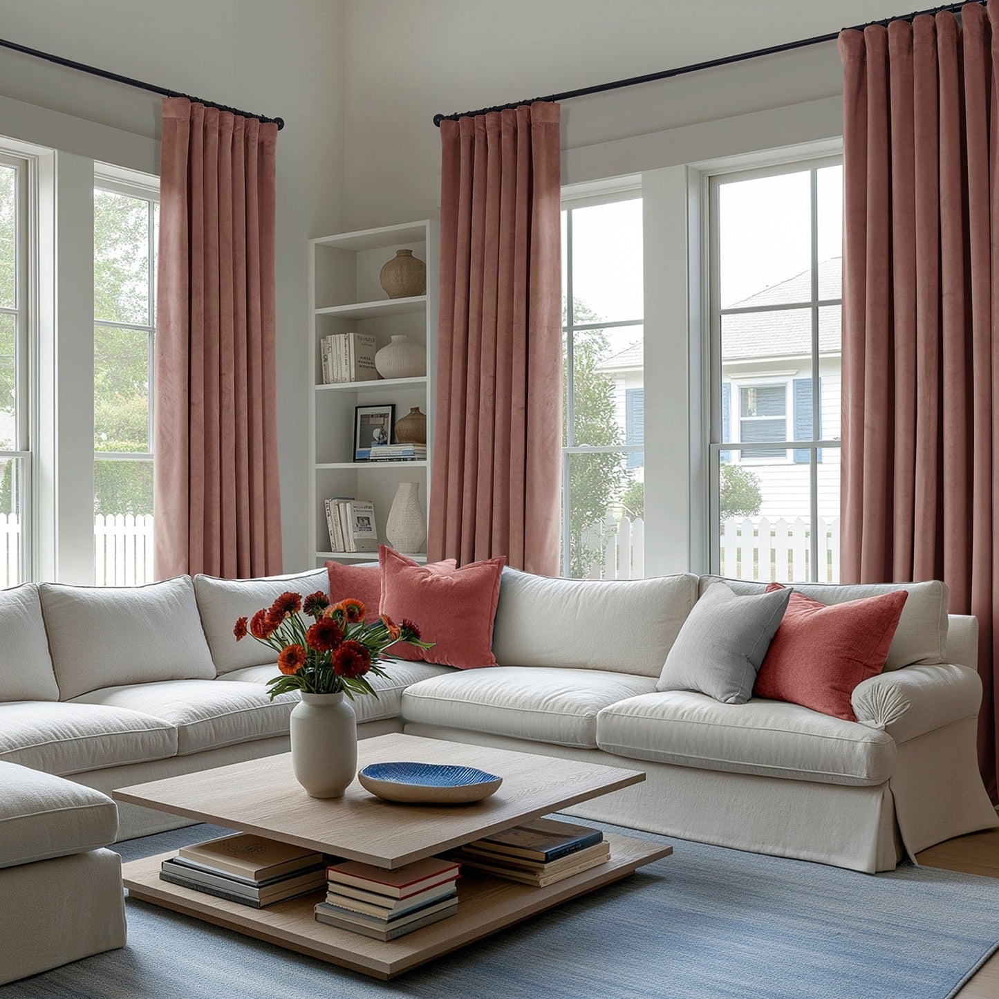 Exclusive Fabrics Heritage Plush Velvet Room Darkening Curtains (1 Panel) Luxury Velvet Curtains for Bedroom & Living Room.