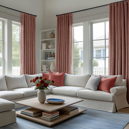 Exclusive Fabrics Heritage Plush Velvet Room Darkening Curtains (1 Panel) Luxury Velvet Curtains for Bedroom & Living Room.