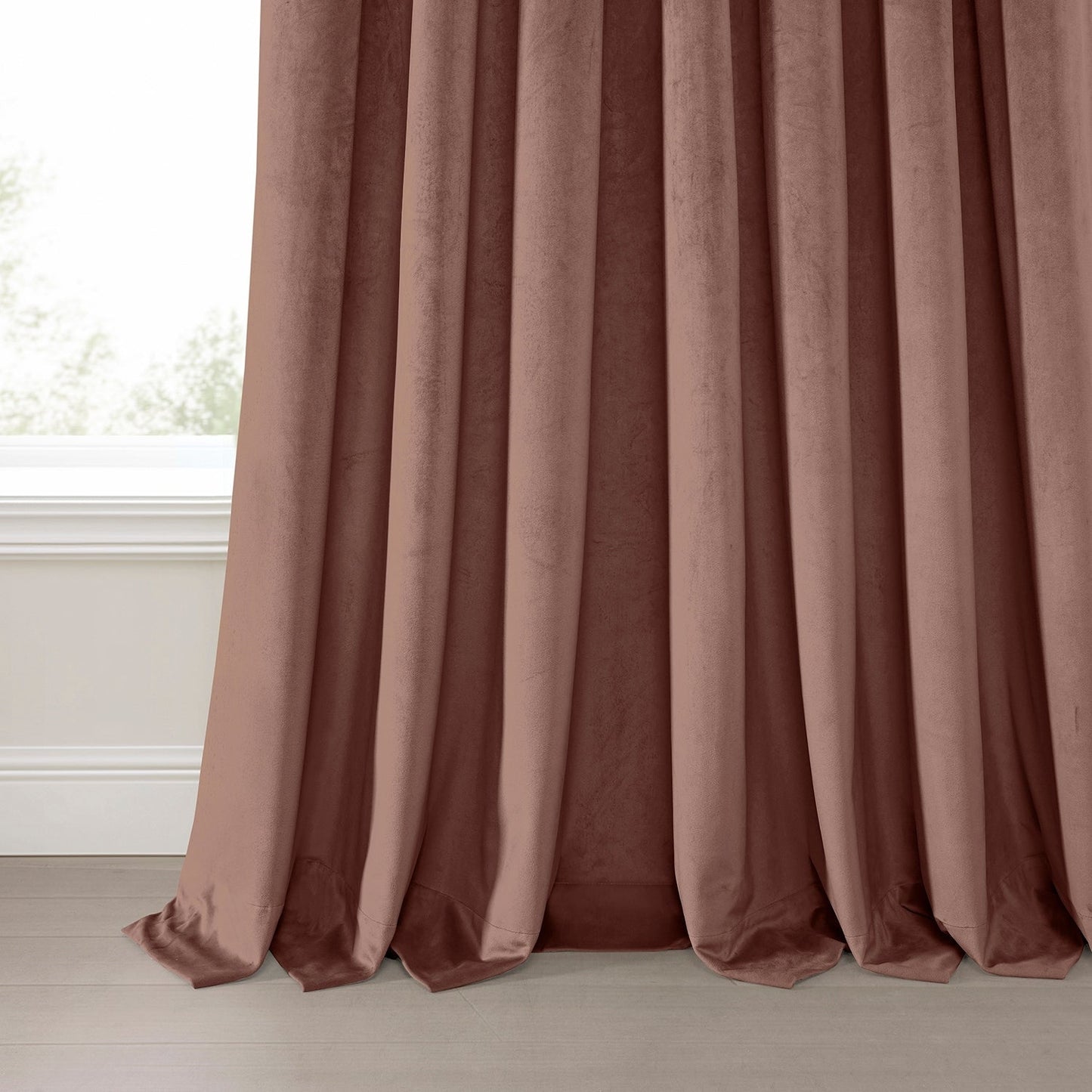 Exclusive Fabrics Heritage Plush Velvet Room Darkening Curtains (1 Panel) Luxury Velvet Curtains for Bedroom & Living Room.