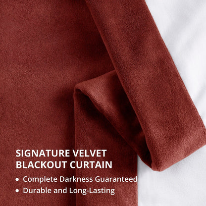Exclusive Fabrics Signature Blackout Velvet Curtain (1 Panel)