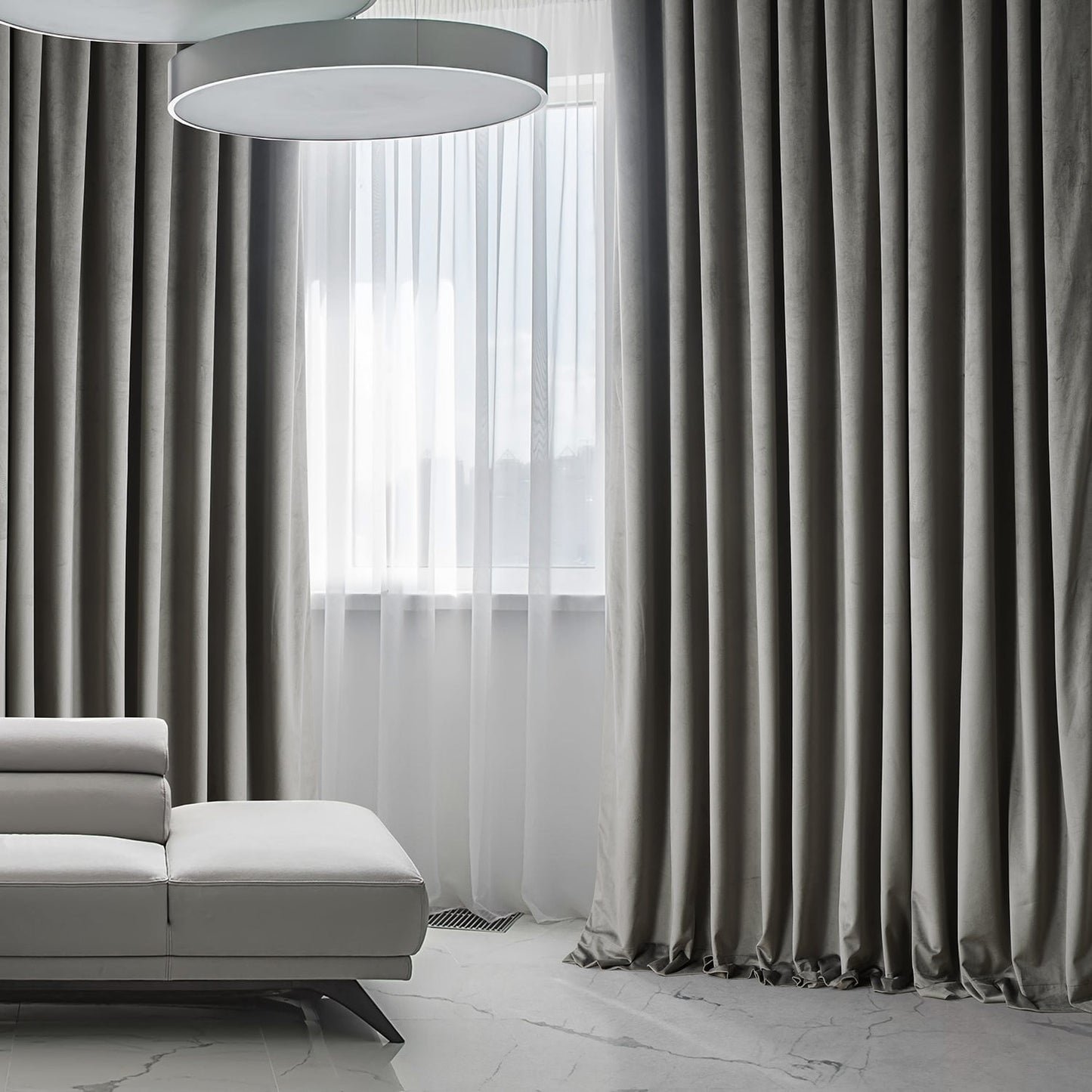 Exclusive Fabrics Signature Plush Velvet Hotel Blackout Curtains (1 Panel) - Luxury Soft Drapery for Light Control & Elegance