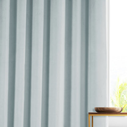 Exclusive Fabrics Signature Plush Velvet Hotel Blackout Curtains (1 Panel) - Luxury Soft Drapery for Light Control & Elegance