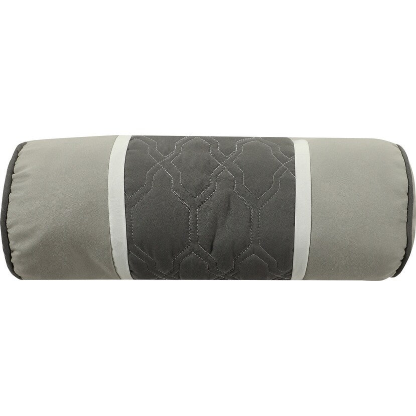 Ensemble de couette moderne Nanshing Blake 7 pièces à blocs de couleurs