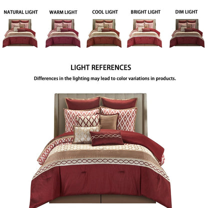 Ensemble de couette géométrique de luxe Nanshing Calvin 10 pièces