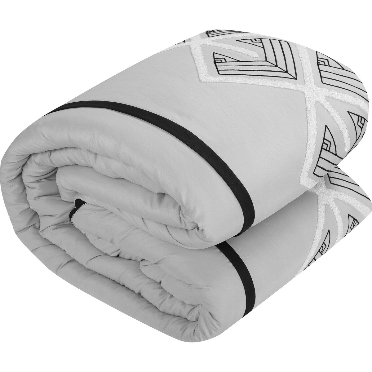 Ensemble de couette brodée Nanshing Corina 7 pièces en tissu éponge