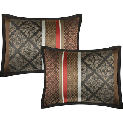 Ensemble de couette géométrique en jacquard Nanshing Jensen 7 pièces