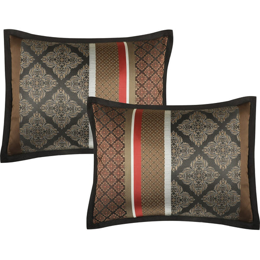 Ensemble de couette géométrique en jacquard Nanshing Jensen 7 pièces