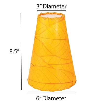 Applique murale Gecko faite main Eangee, abat-jour feuilles de cacao, 40,6 x 18,8 x 61 cm - 40,6 x 18,8 x 61 cm