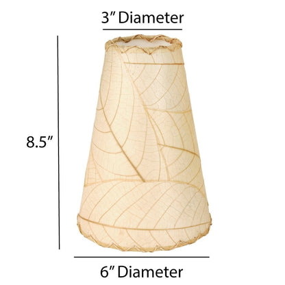 Applique murale Gecko faite main Eangee, abat-jour feuilles de cacao, 40,6 x 18,8 x 61 cm - 40,6 x 18,8 x 61 cm