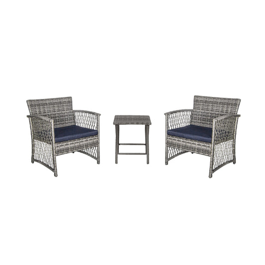 Ensemble de patio bistro en osier Heritage Outdoor 3 pièces