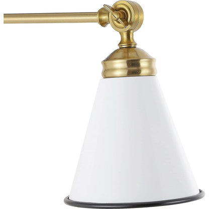 Applique murale industrielle à bras pivotant WINGBO avec abat-jour en métal, paquet de 2...