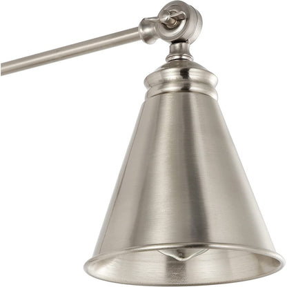 Applique murale industrielle à bras pivotant WINGBO avec abat-jour en métal, paquet de 2...