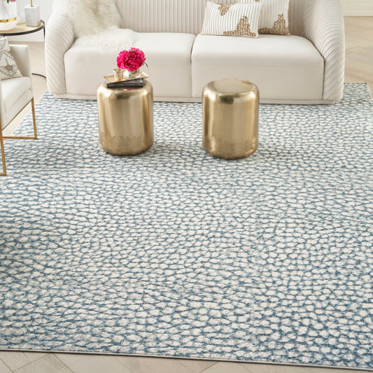 Tapis moderne abstrait en galets Nourison Joli