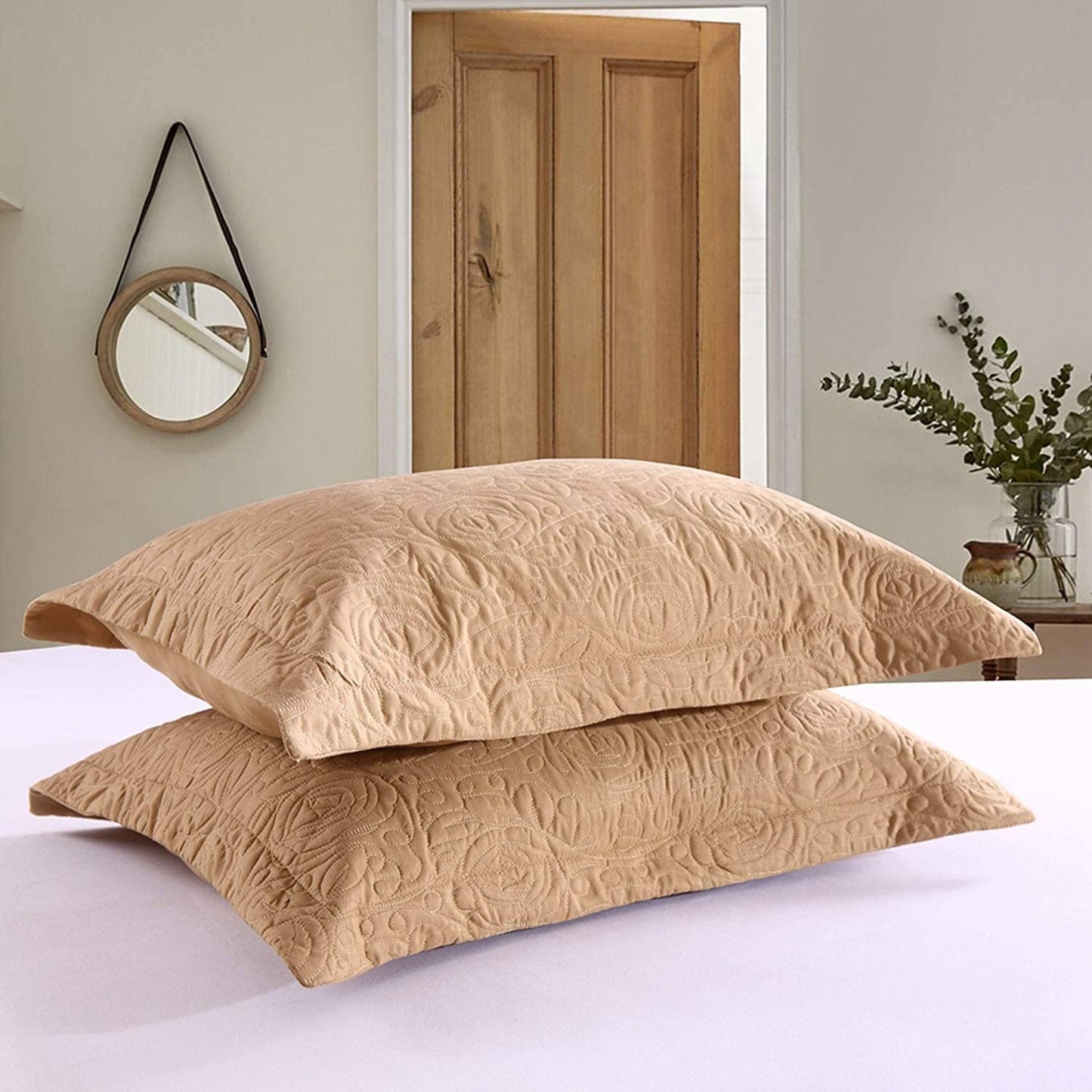 Housse de coussin brodée Porch &amp; Den Manor (lot de 2)
