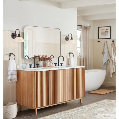 Miroirs muraux ronds en métal chic et moderne du milieu du siècle TEHOME