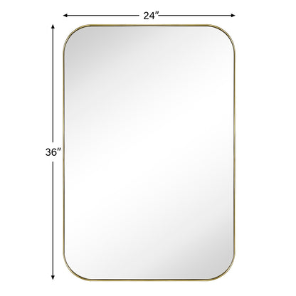 Miroirs muraux ronds en métal chic et moderne du milieu du siècle TEHOME