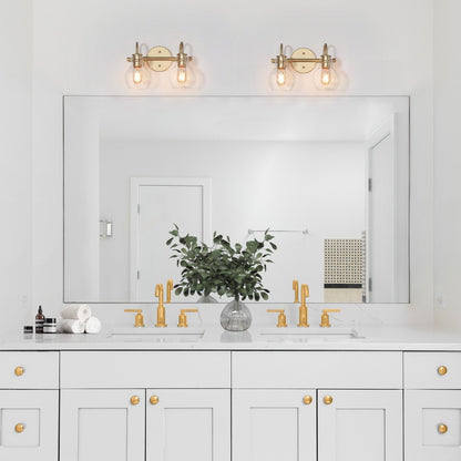 Applique murale moderne à 2, 3, 4 ou 5 lampes pour salle de bain, design minimaliste, en verre