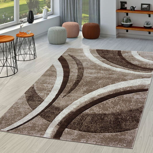 Tapis moderne pour salon, motif abstrait