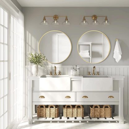 Miroir de courtoisie rond mural pour salle de bain moderne