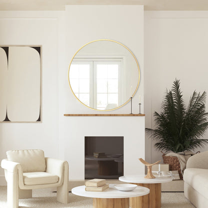 Miroir de courtoisie rond mural pour salle de bain moderne