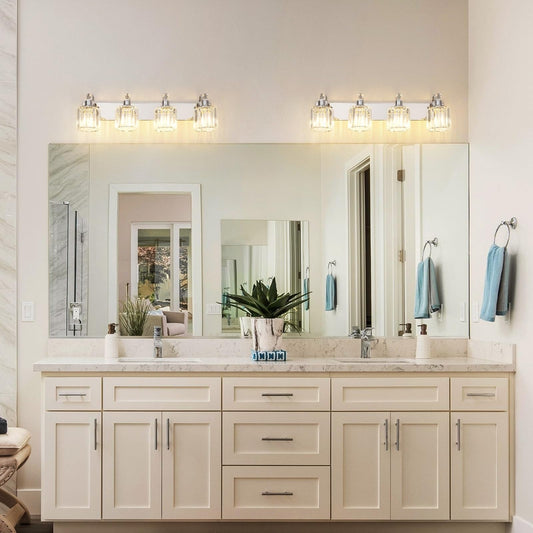 Appliques murales à intensité variable pour salle de bain en cristal moderne