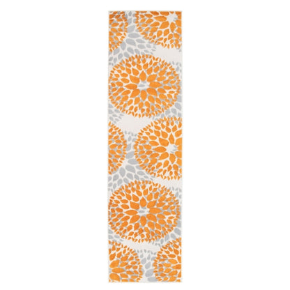 Tapis moderne à motifs floraux circulaires de la World Rug Gallery