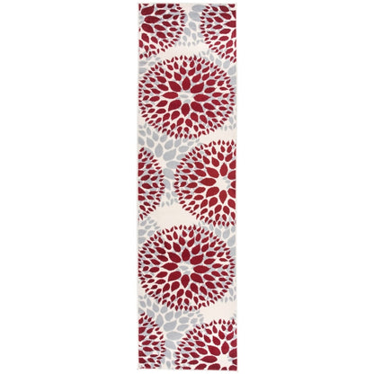 Tapis moderne à motifs floraux circulaires de la World Rug Gallery