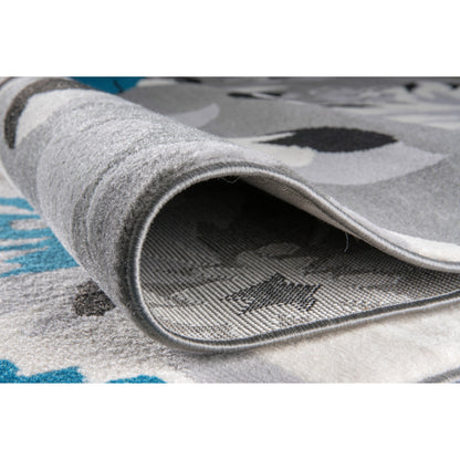 Tapis moderne à motif floral de la World Rug Gallery