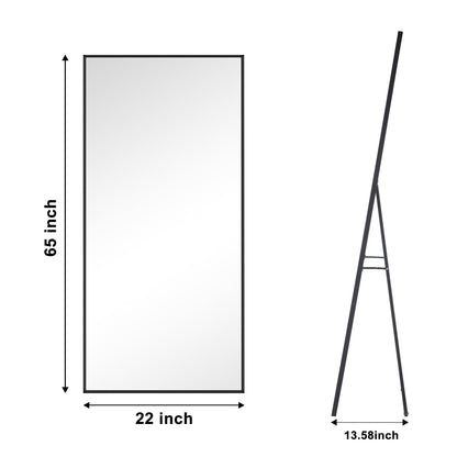 Miroir de sol moderne pleine longueur Miroir autoportant