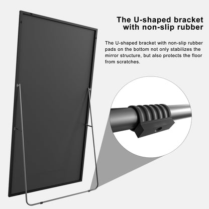 Miroir de sol moderne pleine longueur Miroir autoportant