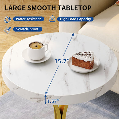 Console moderne dorée avec plateau en marbre pour entrée et couloir