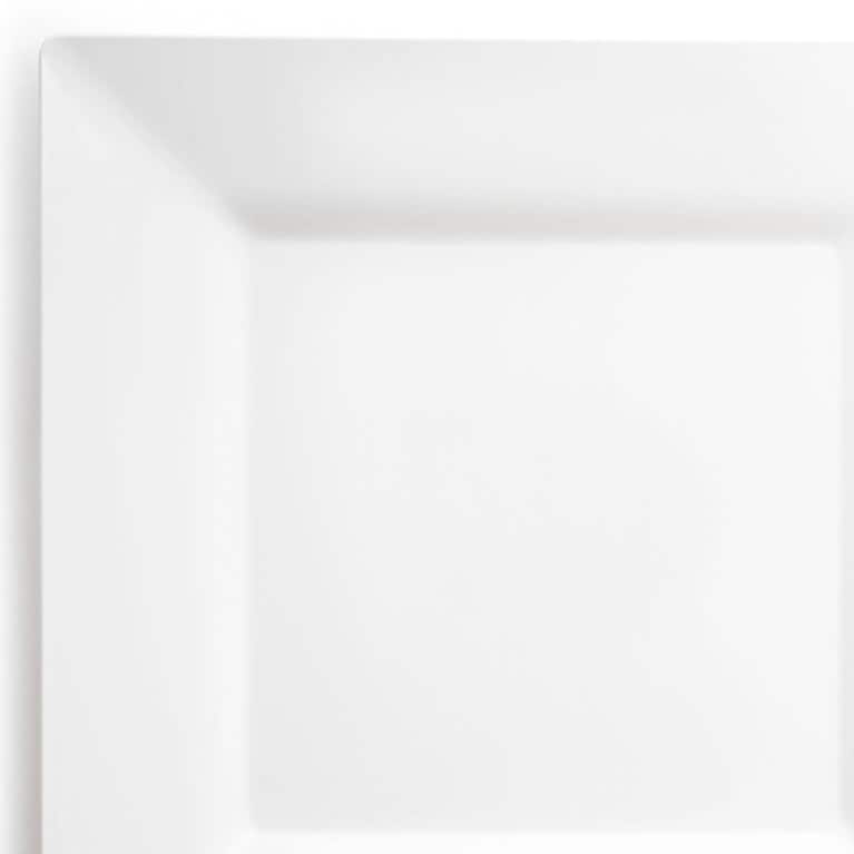 Assiettes jetables carrées modernes en plastique - Articles de fête