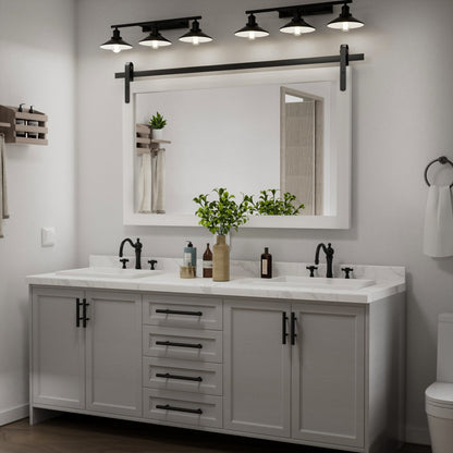 Miroirs muraux modernes, miroir rectangulaire avec cadre en bois, miroir de salle de bain, miroir de grange, miroir de porte de grange avec plusieurs tailles