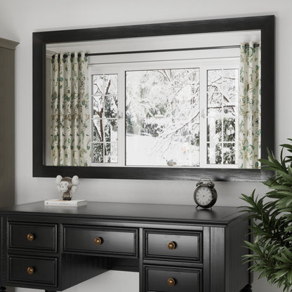 Miroirs muraux modernes, miroir rectangulaire avec cadre en bois, miroir de salle de bain, miroir de grange, miroir de porte de grange avec plusieurs tailles