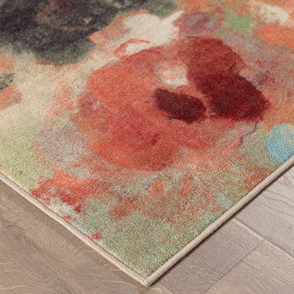 Tapis de jardin floral abstrait coloré de Mohawk Home